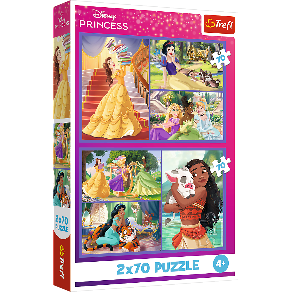 Puzzle - 2x70 - Fairy Tale Days - Disney Princesses 34440