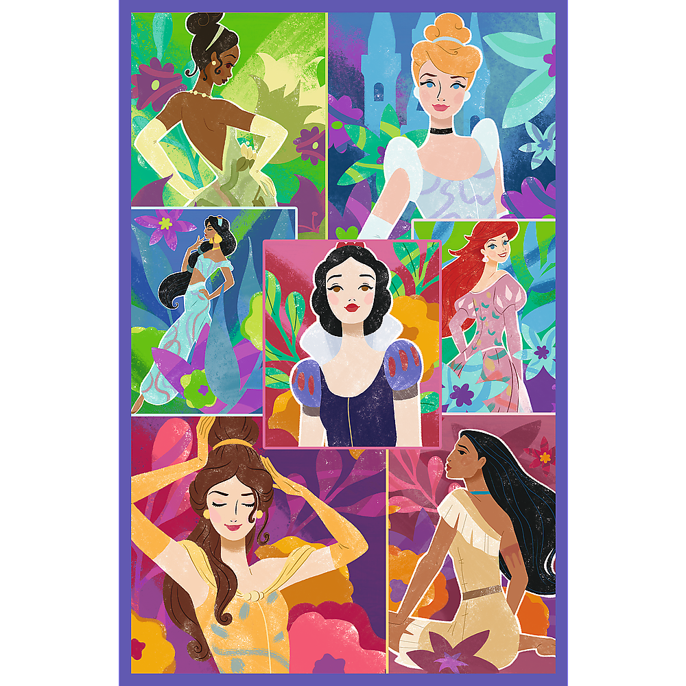 Puzzle - 3x80 - Princess Friends - Disney Princess Trefl 34884 (2)