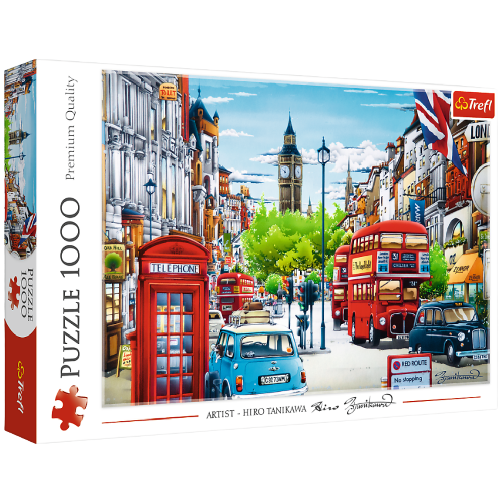 Puzzle - 1000 – Street in London – Trefl 10557
