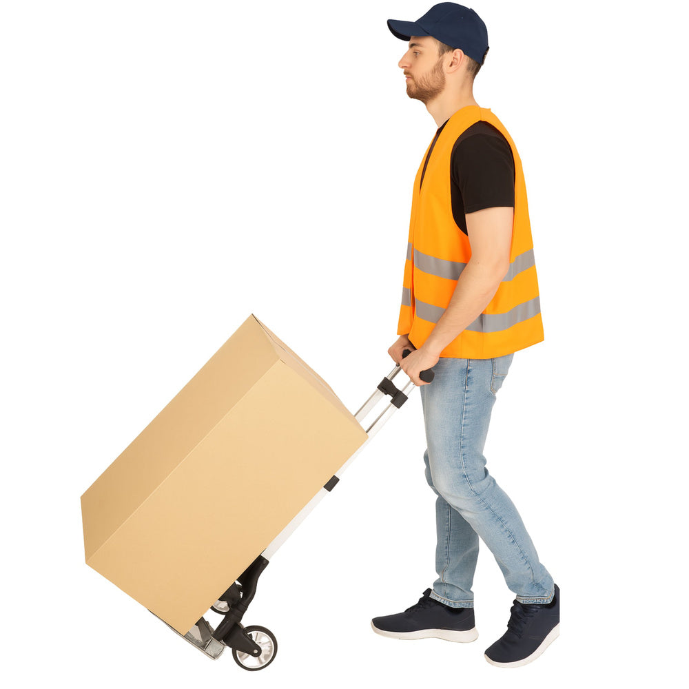 Lightweight, foldable aluminum transport trolley, 70 kg (2)