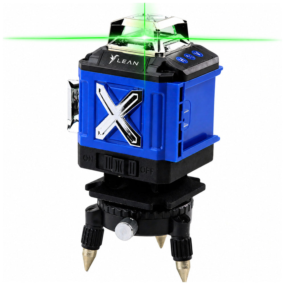 4D Laser Level 16 Lines Case 2 Batteries Blue (2)
