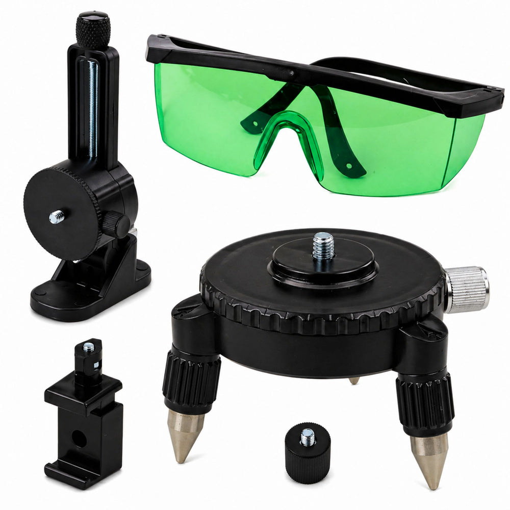 4D Laser Level Plane 16 Lines Bag 2 Batteries Green (6)