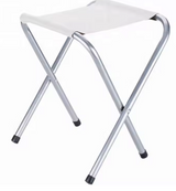 Foldable camping table set with 4 chairs, grey (3)