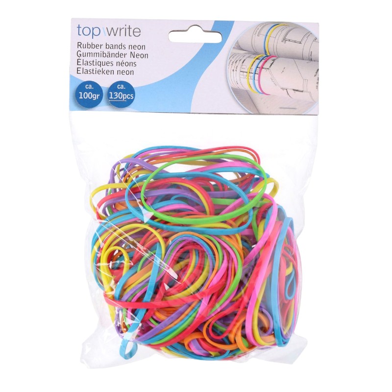 Topwrite - Neon Rubber Bands 130 pcs