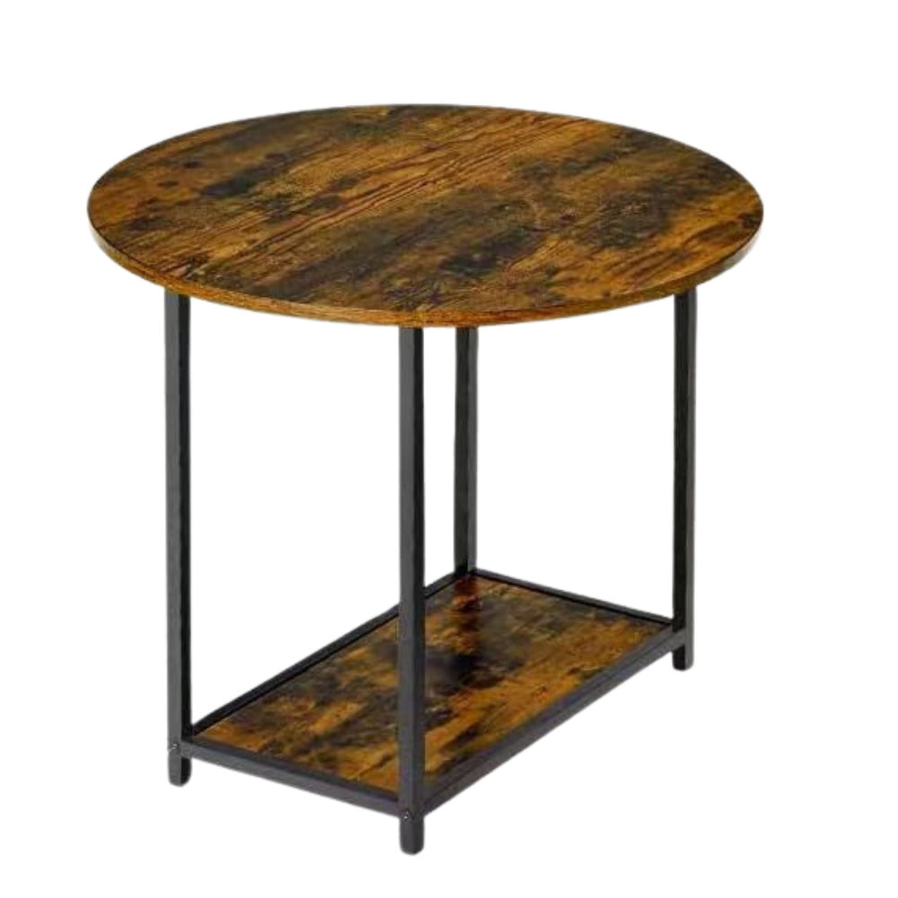 2-in-1 Vintage Rustic Wooden Coffee Table Set 123x60x51cm (2)