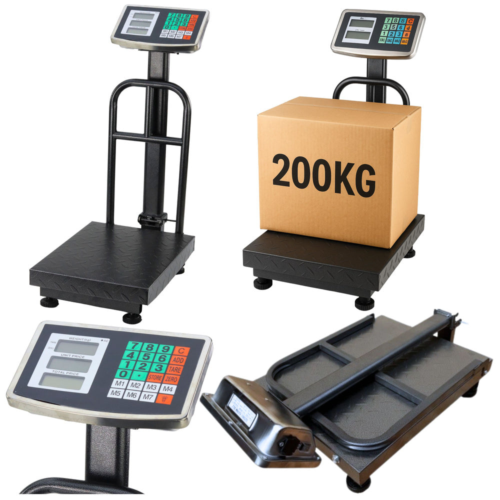 LCD electronic platform scale, storage accuracy up to 20g 200kg