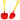 Large children's sand shovel 63 cm red and yellow