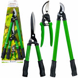 3-piece garden hedge shear set with carrying case