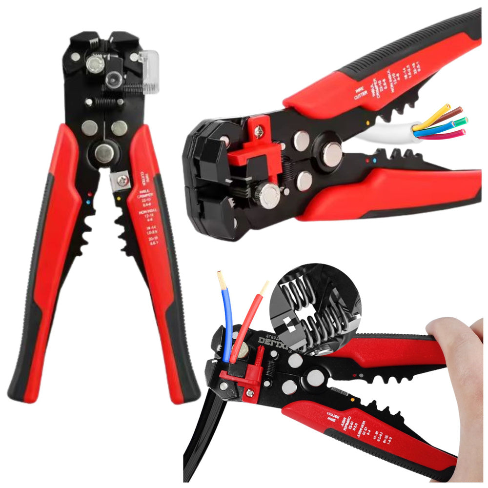 3-in-1 cable stripping and crimping tool
