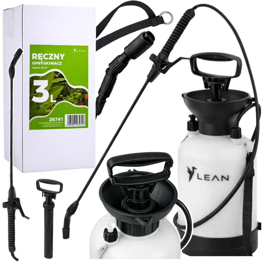 Manual pressure sprayer for watering, fertilizing and spraying LEAN 3L