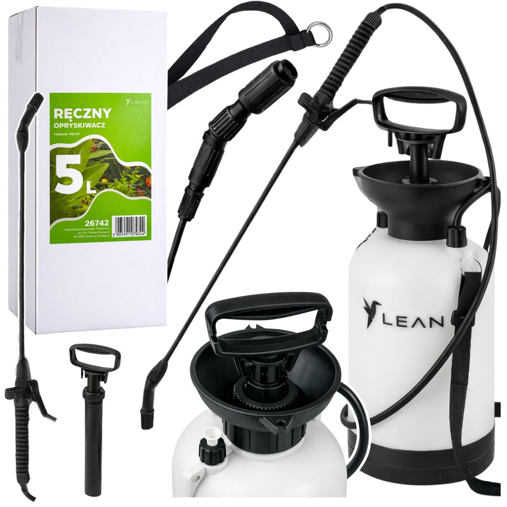 Manual pressure sprayer for watering, fertilizing, and spraying LEAN 5L