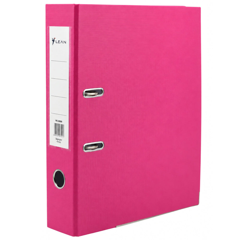 A4/80 mm lever arch file, pink (2)