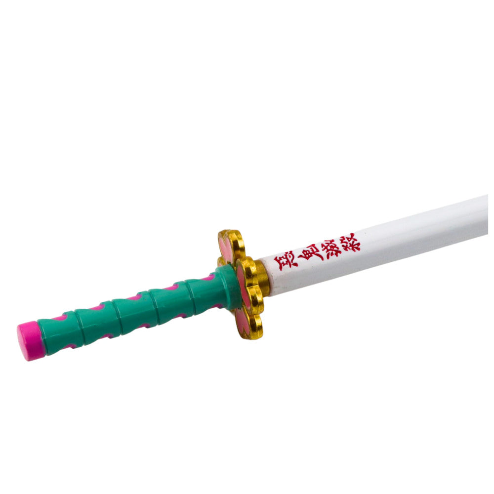 Katana Sword Anime Ballpoint Pen Metal Black Ink Refillable Turquoise