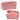 Pencil case school set, expandable, spacious, pink, 20x10cm