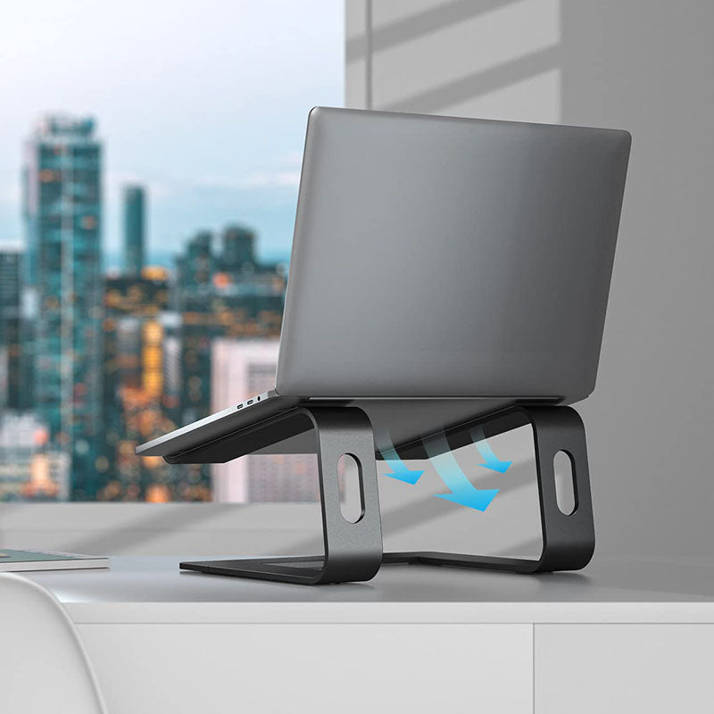 Crong AluBench – Aluminum Laptop Stand (black) (7)