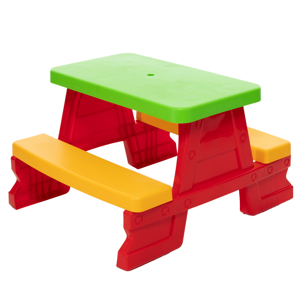 Dorex Children's Garden Table and Bench Set, Red 5067