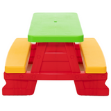 Dorex Children's Garden Table and Bench Set, Red 5067 (2)