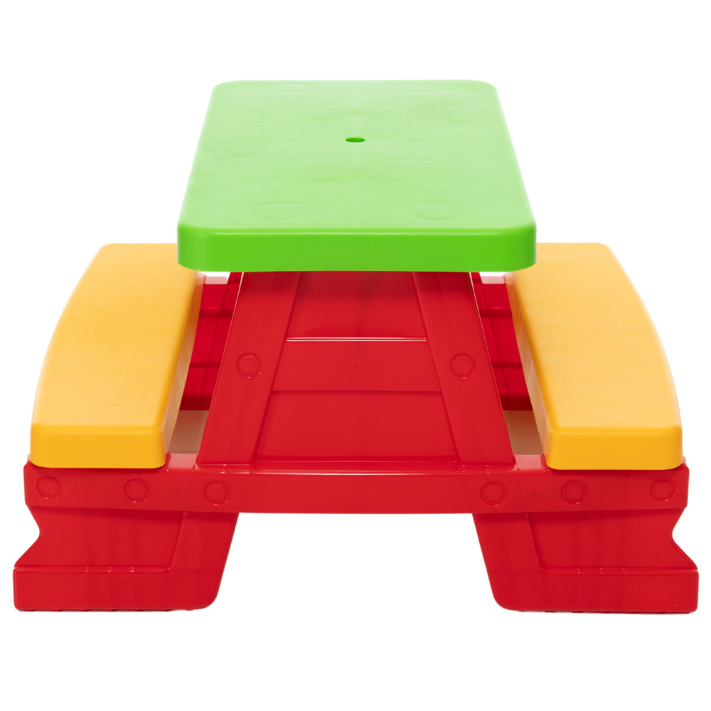 Dorex Children's Garden Table and Bench Set, Red 5067 (2)