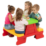 Dorex Children's Garden Table and Bench Set, Red 5067 (4)