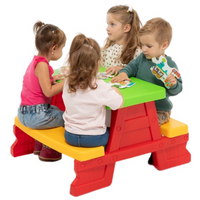Dorex Children's Garden Table and Bench Set, Red 5067 (4)