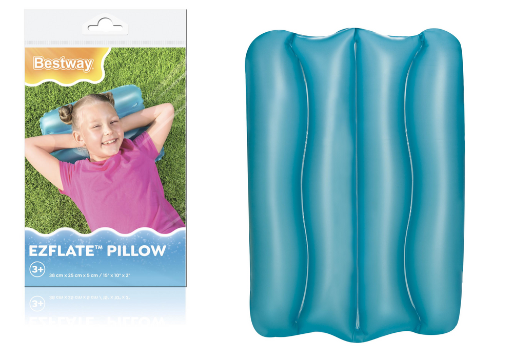 Inflatable pillow 38 x 25 cm Blue Bestway 52127