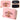 Wallet with two compartments and card slots, Capybara Pink, 12.5 x 8.5 cm
