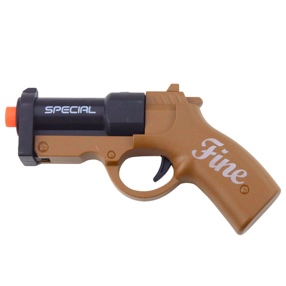 Miniature pistol for pellets and cartridges, black and brown, 13.5 cm (2)