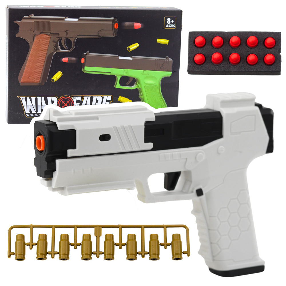 Toy gun foam cartridges shell casings white