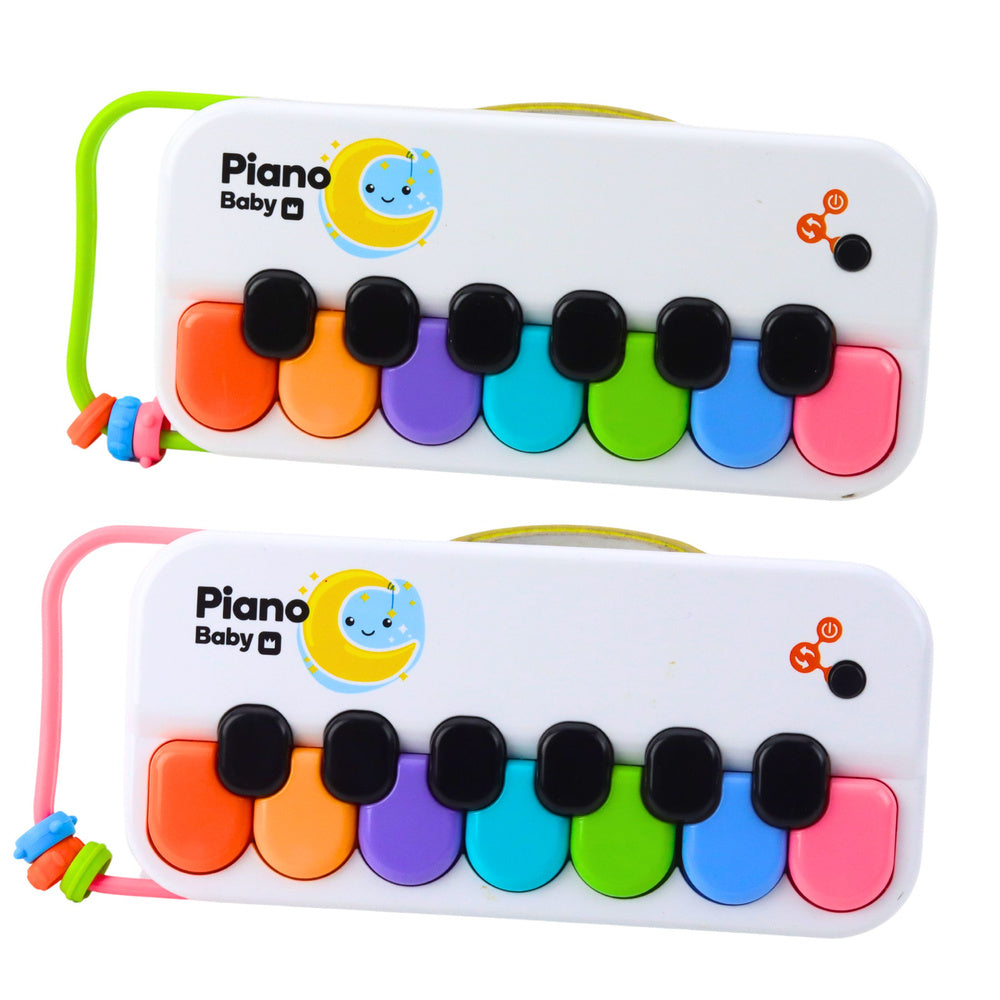 Educational toy piano for children with interactive, colorful beads
