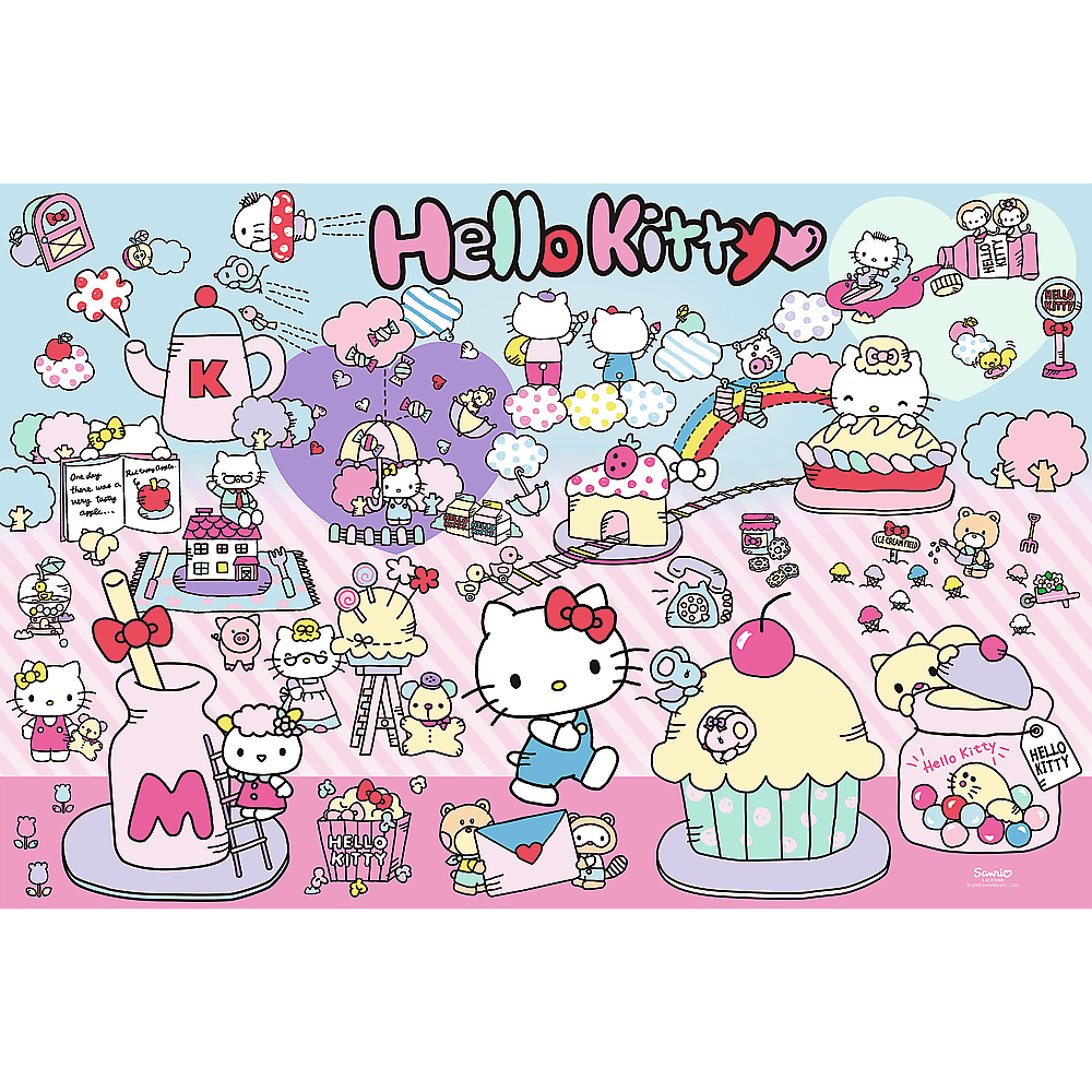 Puzzle – 300 pieces – Discover the world of Hello Kitty – Hello Kitty Trefl 23031 (2)