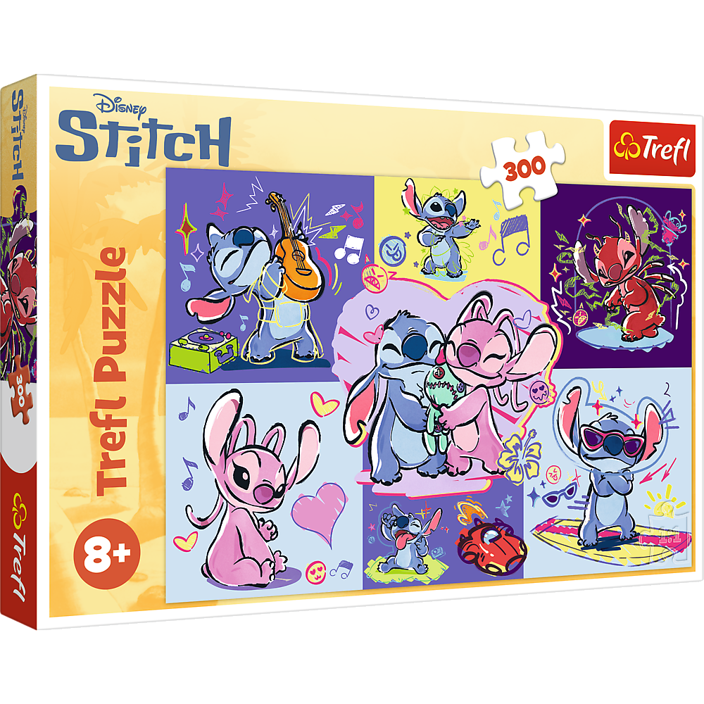 Puzzle – 300 pieces – Crazy Stitch – Disney Lilo and Stitch Trefl 23033
