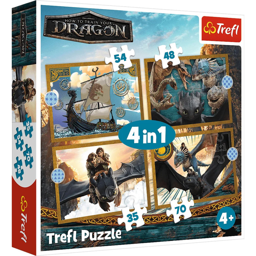 4-in-1 Game - Dragon Days - Trefl 34678