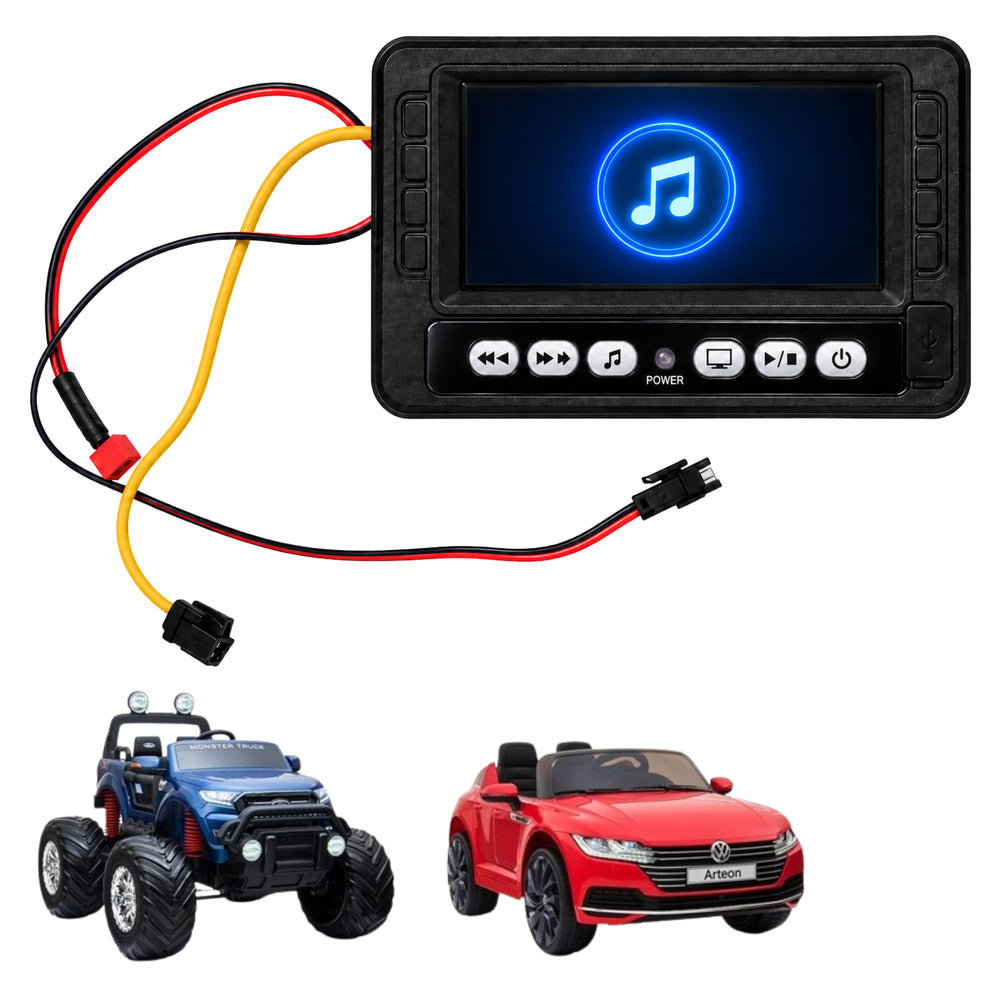 LCD MP4 radio panel for electric ride-on car Ford Ranger Arteon