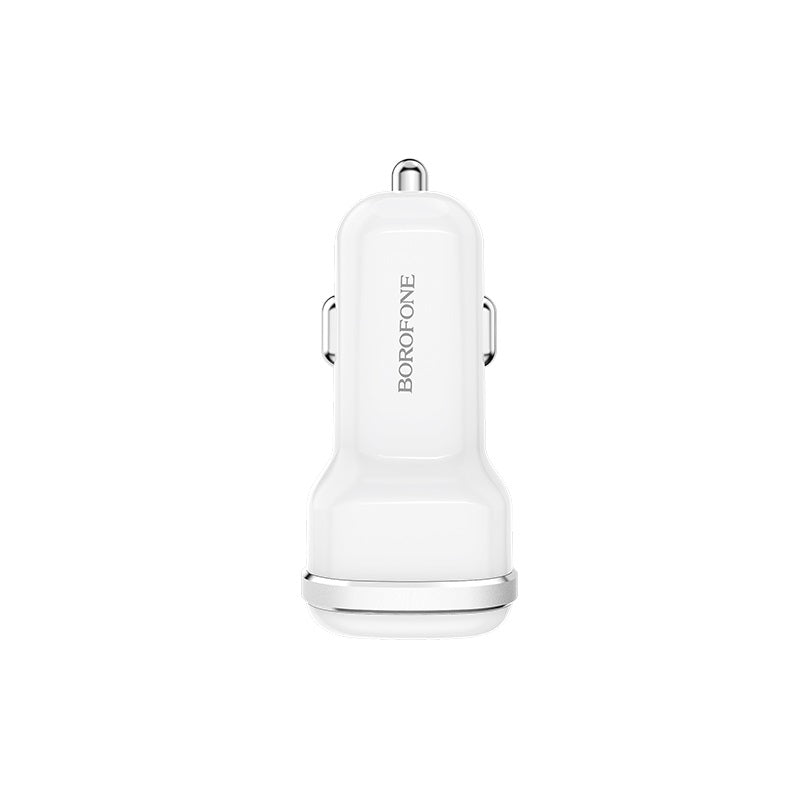 Borofone - car charger 2x USB, white (2)