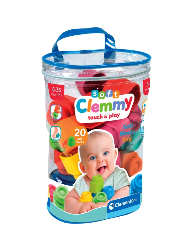 Clemmy Colorful Block Set – 20 Soft Blocks Clementoni 17877 (2)