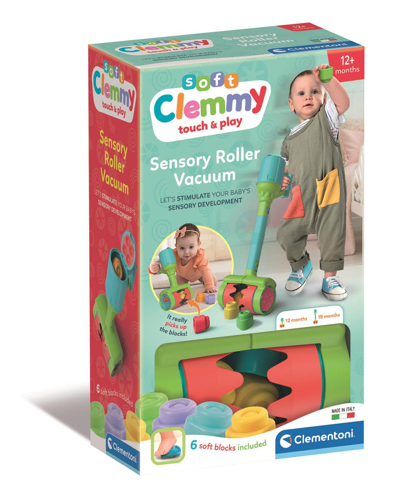Clemmy Sensory Vacuum Cleaner Soft Building Blocks & Sorter Clementoni 17975