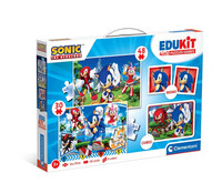 SONIC Clementoni 18318 Puzzle, Memo & Building Blocks Educational Set (5)