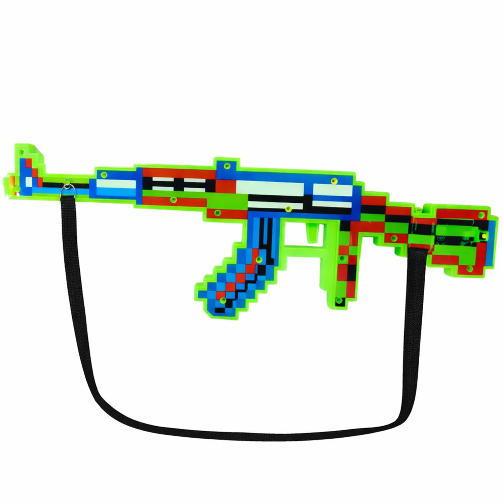 Pixel Rifle toy gun with light and sound effects, laser, green, 45 cm (2)