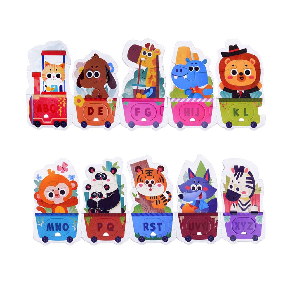 Learning puzzle for toddlers: Alphabet train with animals, 40 pieces (2)