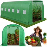 Foil Tunnel Garden Greenhouse PRO Frame 25 mm 6 x 3 x 2 m 18 m²