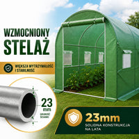 Foil Tunnel Garden Greenhouse PRO Frame 25 mm 6 x 3 x 2 m 18 m² (11)