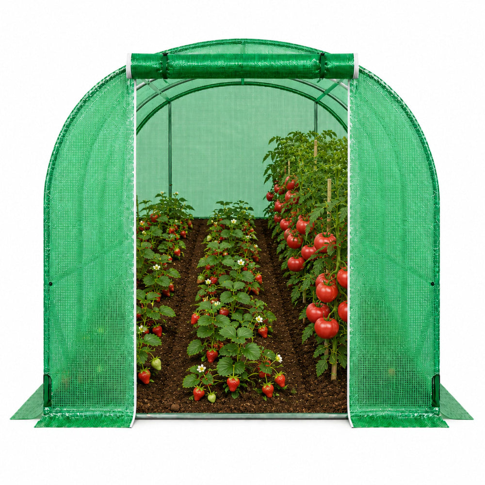Foil Tunnel Garden Greenhouse PRO Frame 25 mm 6 x 3 x 2 m 18 m² (3)