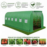 Foil Tunnel Garden Greenhouse PRO Frame 25 mm 6 x 3 x 2 m 18 m² (8)