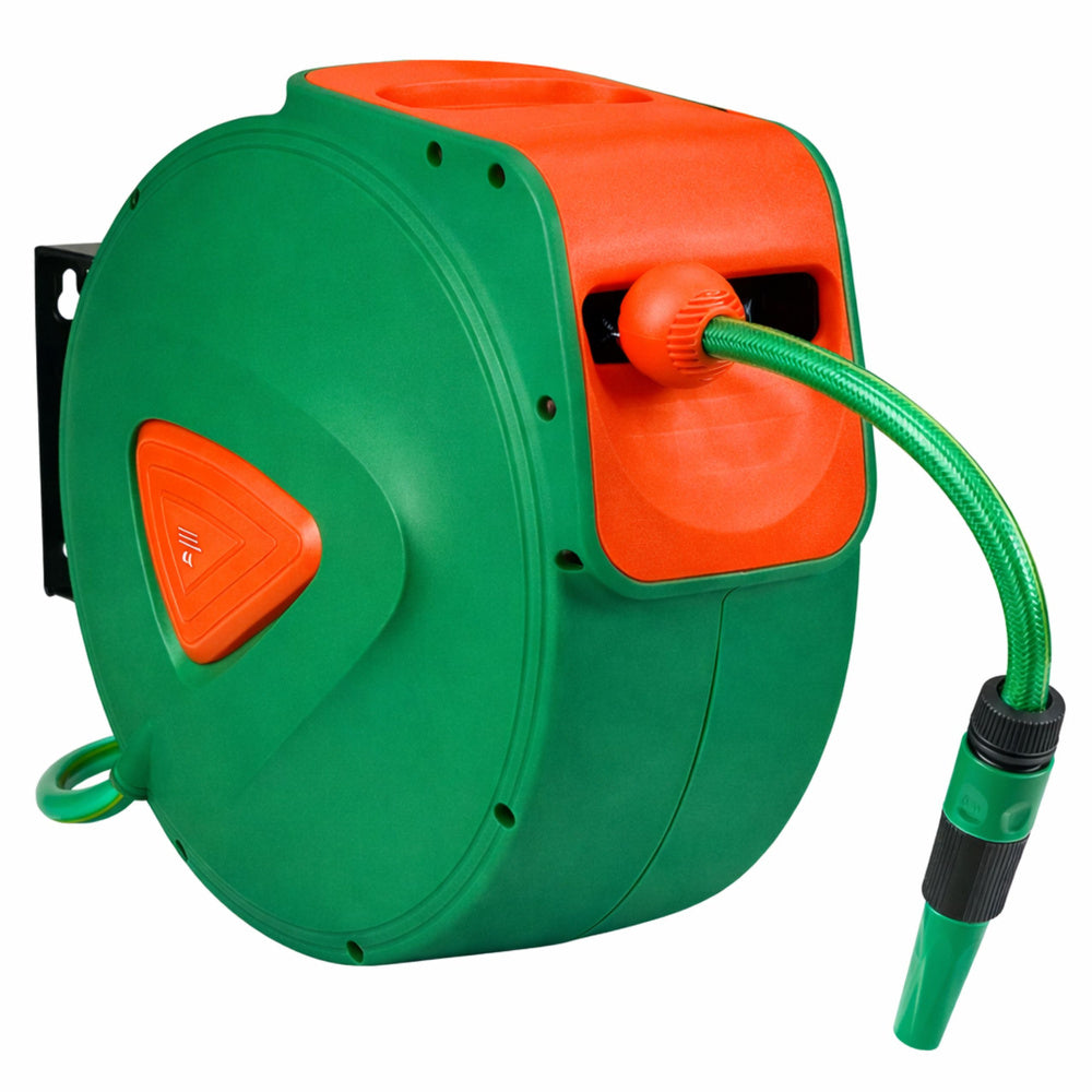 Automatic wall-mounted hose reel with 20 m + 2 m garden hose (2)