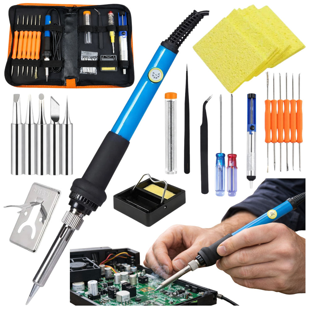 Soldering set, 60W precision soldering iron, accessory case