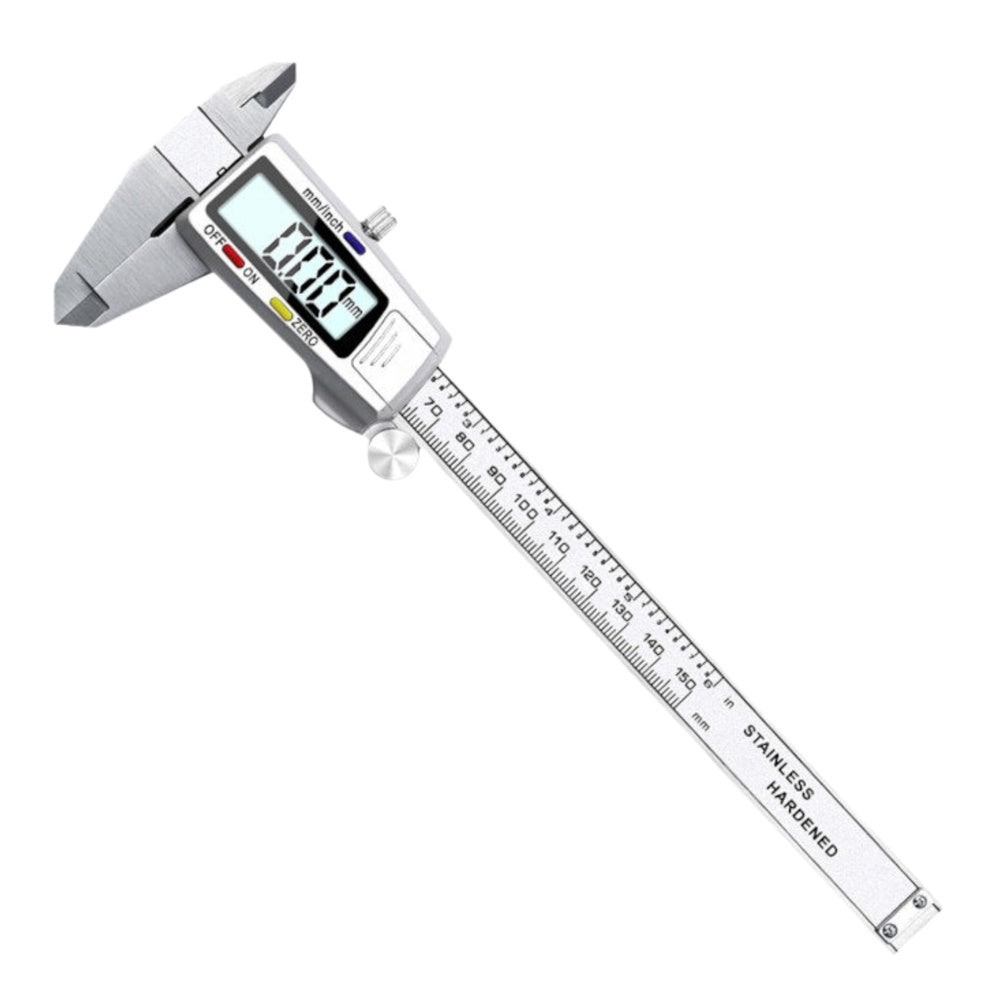 Electronic digital LCD caliper, precision version, stainless steel, 150 mm (2)