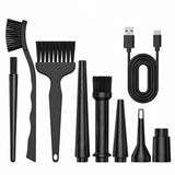 Electric dust blower compressor brush head set (3)