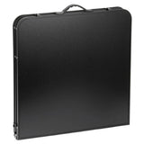 Camping furniture set, folding table, 4 stools, black suitcase (8)