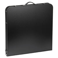 Camping furniture set, folding table, 4 stools, black suitcase (8)