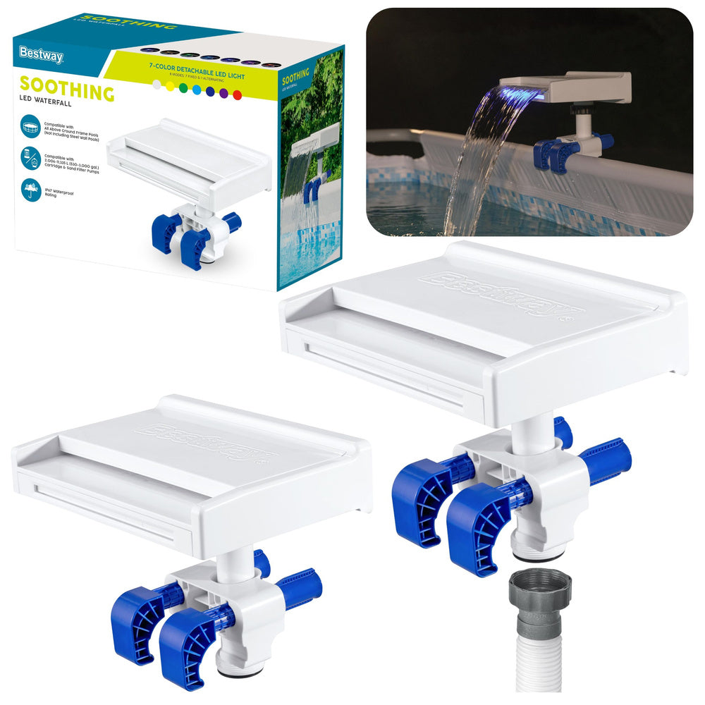 LED pool fountain, 7 colors, 8 modes, IP67, Bestway 58619